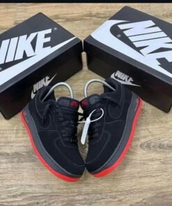 Nike Air Force 1 “Red Button” – Black Edition