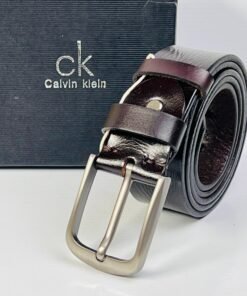 Calvin Klein Brown Leather Belt – Minimalist Modern Luxury Copy