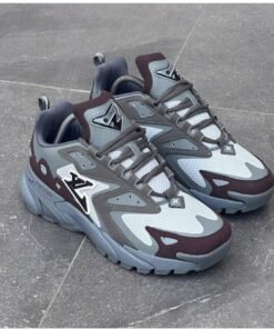 Louis Vuitton LV Runner Tactic – Grey & Burgundy 👟🩶🍷