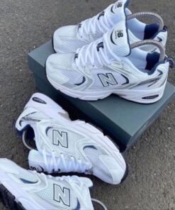 Alternative view of New Balance 530 – White, Natural Indigo & Silver 👟💙✨