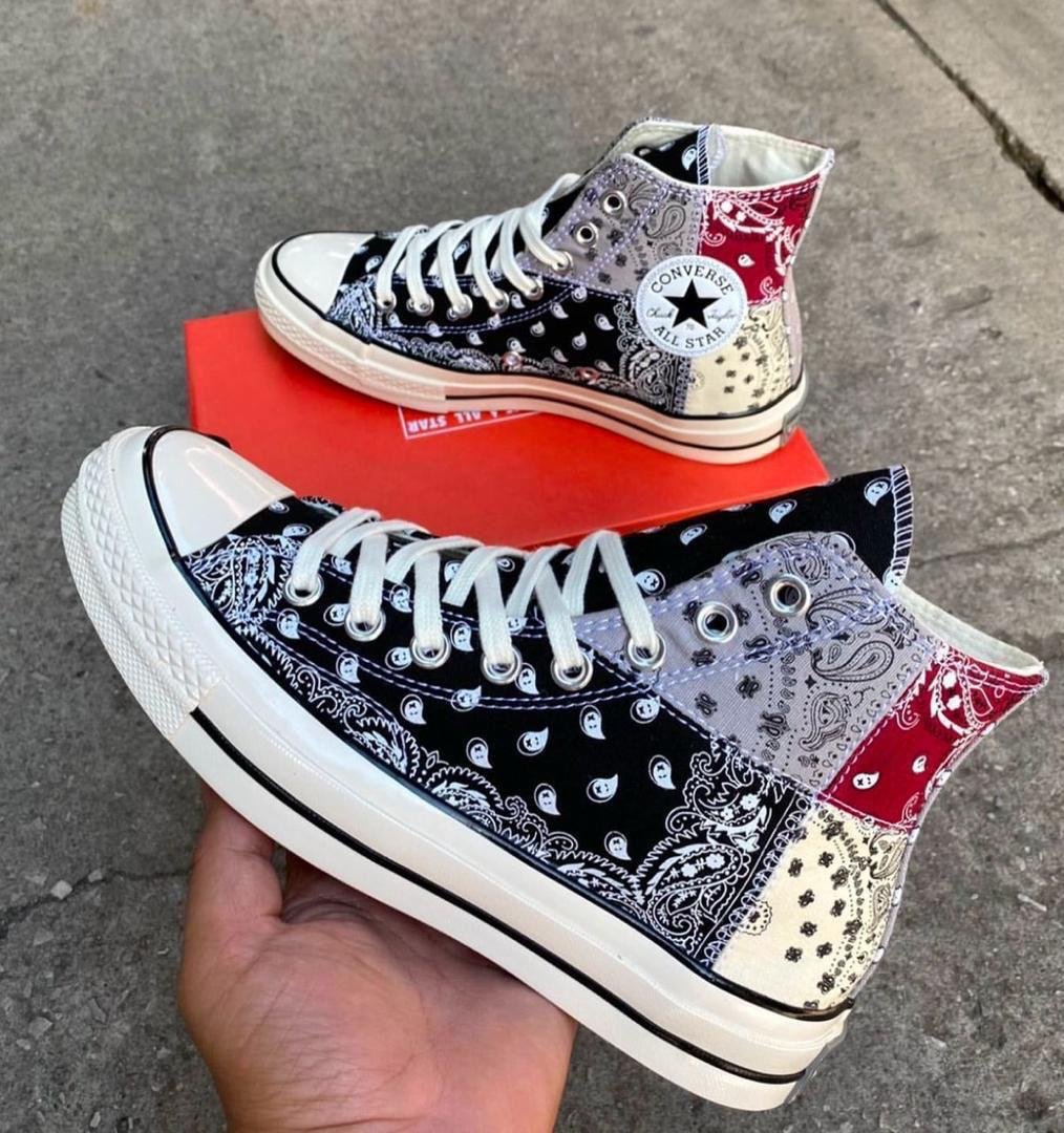 Converse Offspring x Chuck 70 High – Paisley Patchwork 🖤🎨👟