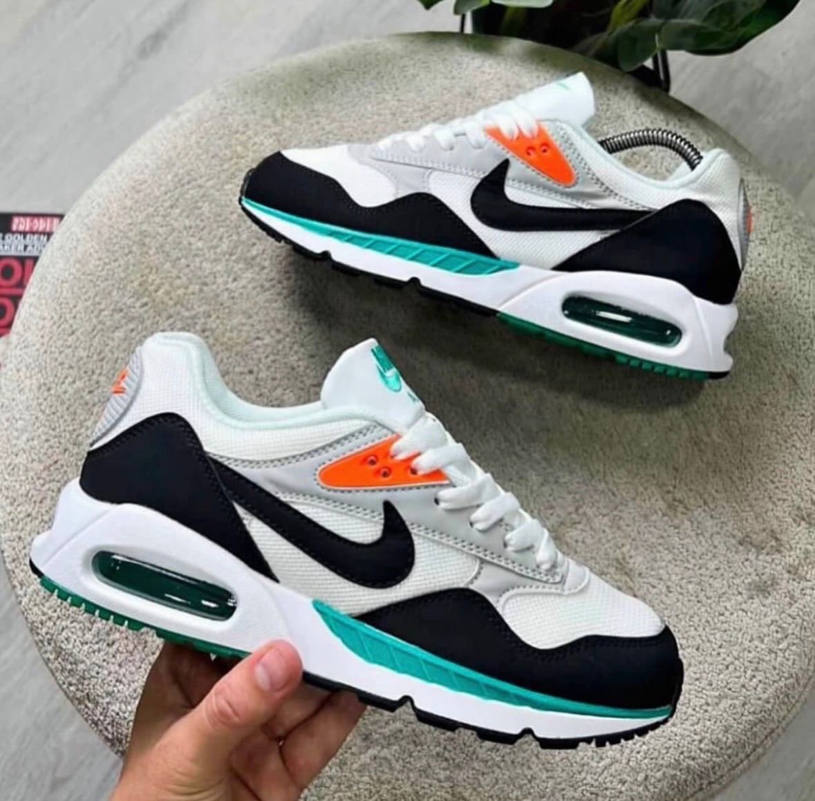 Nike Air Max Correlate β White, New Green, Bright Mango & Black βͺππβ«