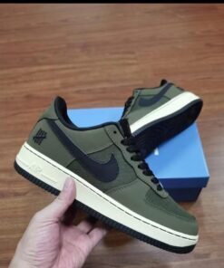 Nike Air Force 1 Low SP Undefeated Ballistic sneaker in the olive green and black colorway