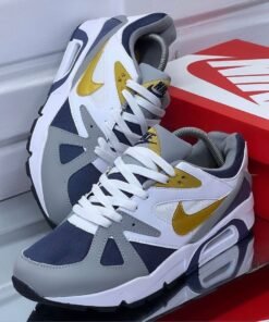 Nike Air Structure Triax 91 – White Navy Citron 👟💛