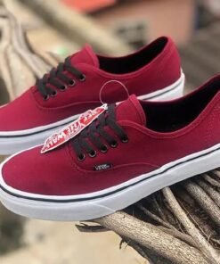 Vans Authentic – Red Canvas Low-Top Shoe