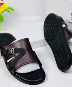 Alternative view of Givenchy Leather Buckle Strap Slippers– Bold Luxury Comfort 👡✨