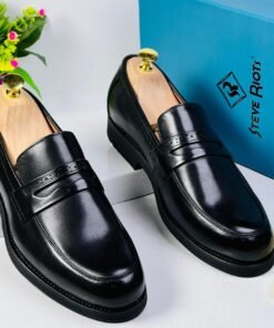 Dino Verratti Black Leather Loafers – Classic Comfort & Style 🖤